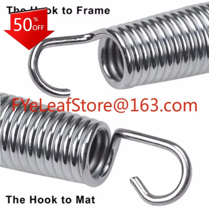 Molas de acero galvanizado da replacement do trampolim de 10 pces com herramienta de instalación gratuita 140/147/165/178 (mm) comp