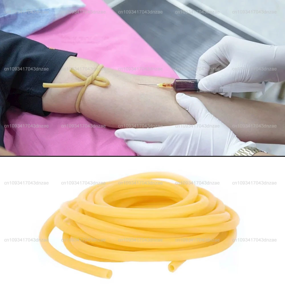 2.5m Natural Latex Rubber Tube Elastic Slingshots Catapults Tube Band For Camping Shooting & Pressure Band for IV Injection