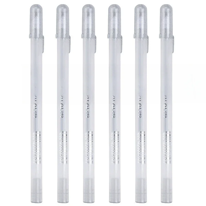 Белый набор маркеров в стиле манга, 0,8 мм, перманентные чернила, водонепроницаемые школьные принадлежности, канцелярские принадлежности, художественная ручка-кисть