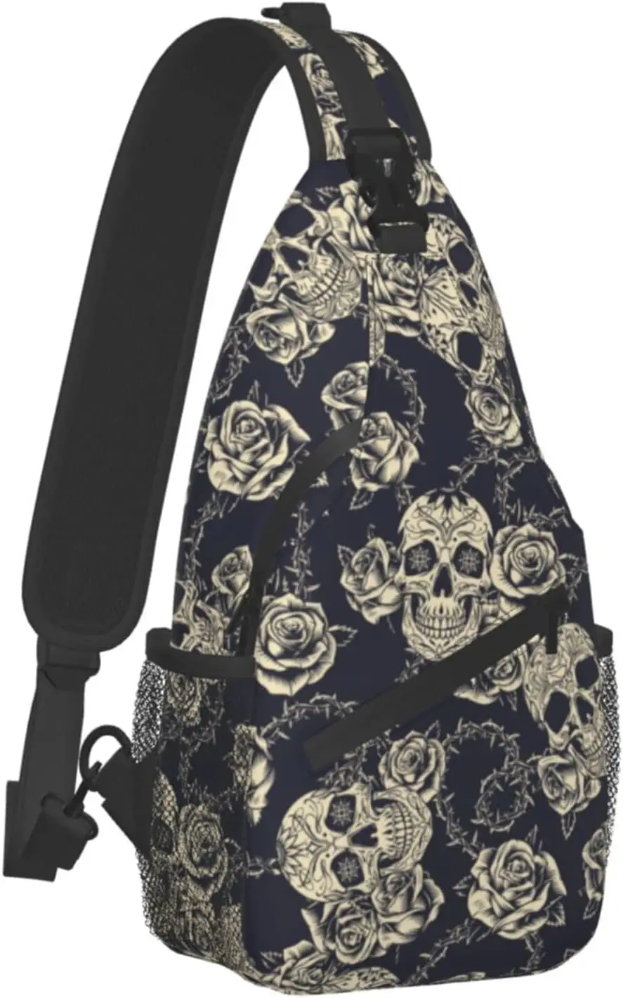 Mochila con tirantes de fútbol para hombre y mujer, bolso de hombro y pecho, bandolera de día, senderismo y viaje