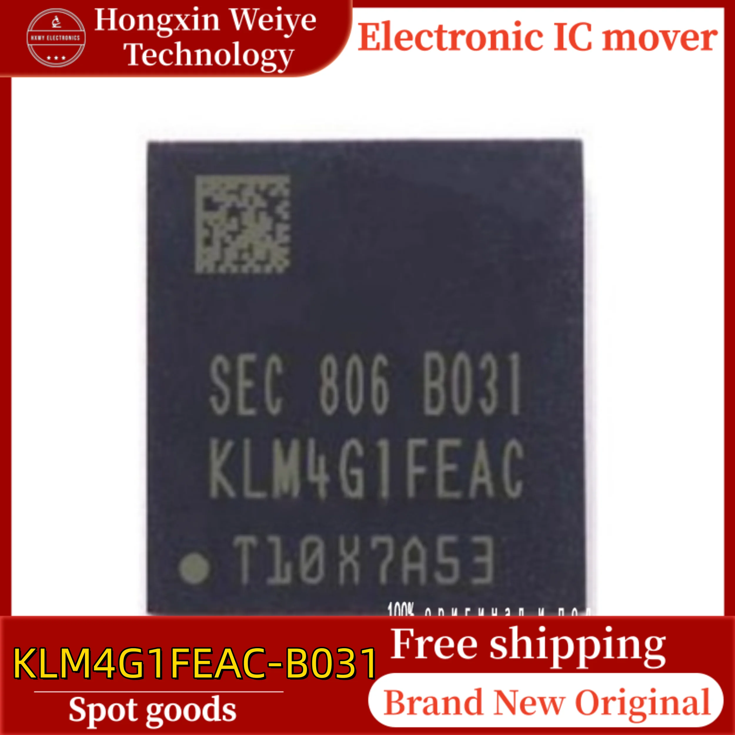 5/10/30 PCS KLM4G1FEAC-B031 BGA-153 Memory Storage IC Brand New Free Shipping