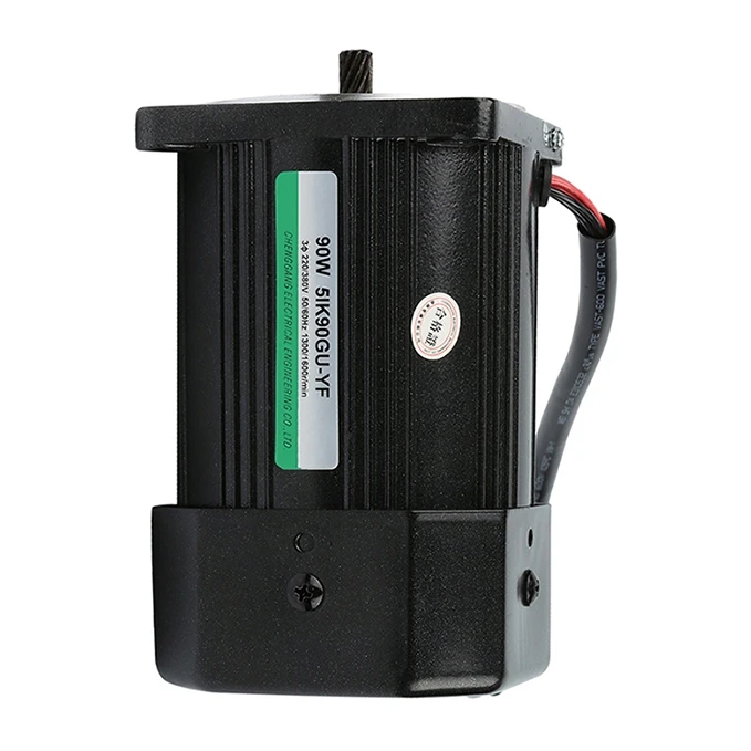 90W 5IK90GU-YF ความเร็วต่ํามอเตอร์ 5dB 17.5N/m แรงบิดสําหรับอุปกรณ์โรงสีกระดาษ LVD CE 1500RPM รับประกัน