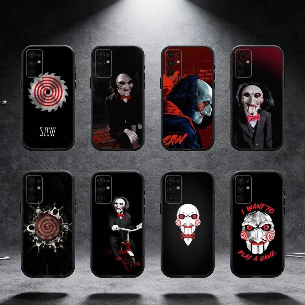 

H-Horror Movie S-Sa-w Phone Case For Samsung S25,S24,S21,S22,S23,S30,Ultra,S20,Plus,Fe,Note,5G Black Cover