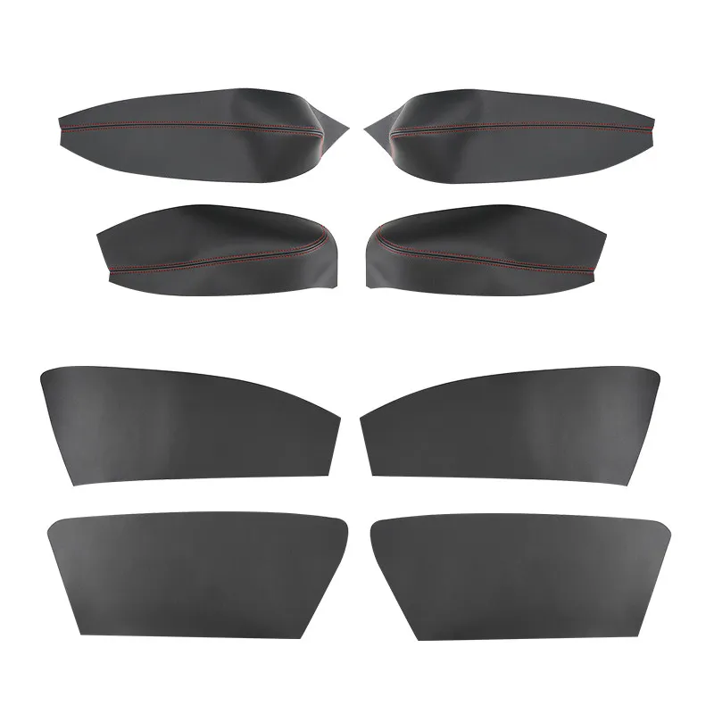 For Renault Megane 3 2008-2014 Microfiber Leather Car styling Interior Door Armrest Panel Door Guards Cover Trim 4pcs