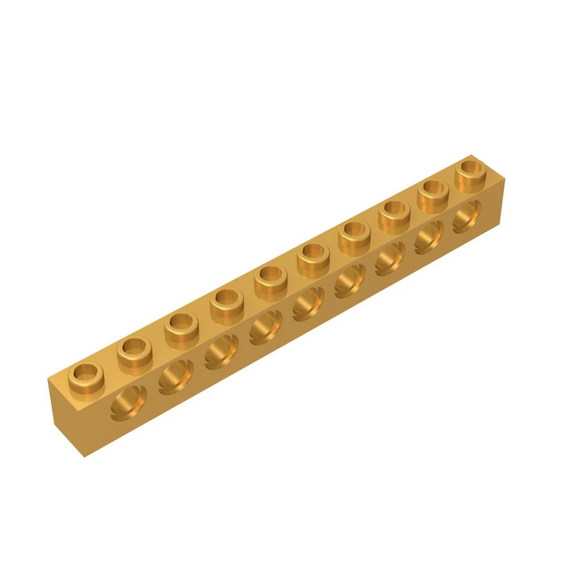 Gobricks GDS-628 TECHNICAL BRICK 1X10 4.9 compatible with lego 2730 children's DIY Educational Building Blocks