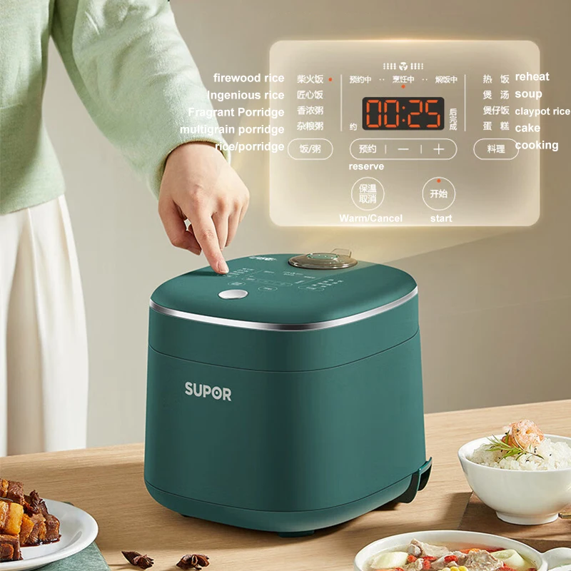 SUPOR Multifunctional Rice Cooker 2L Capacity Portable Smart Home Appliance Can Use Electric Cooker in Dormitory Office