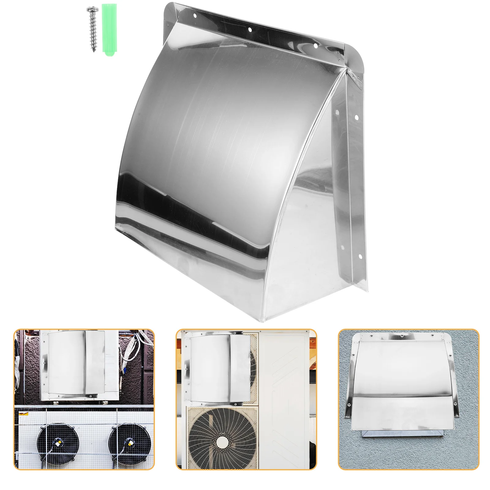 

Вытяжной колпачок из нержавеющей стали, классический дизайн, прочный антидеформационный колпачок вытяжки для дома, кухни, уличный вентиляционный колпачок