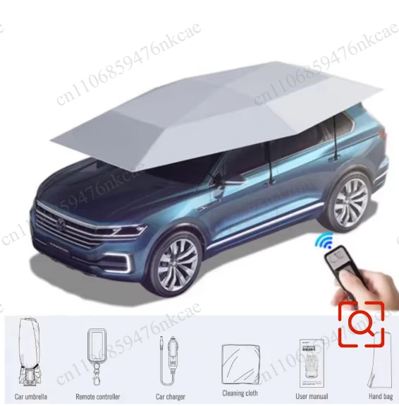 CarSemiautomatic Fullauto Sun Protection Folding Car Cover Sunshade Remote Control Retractable Roof Umbrella For SUV Shed
