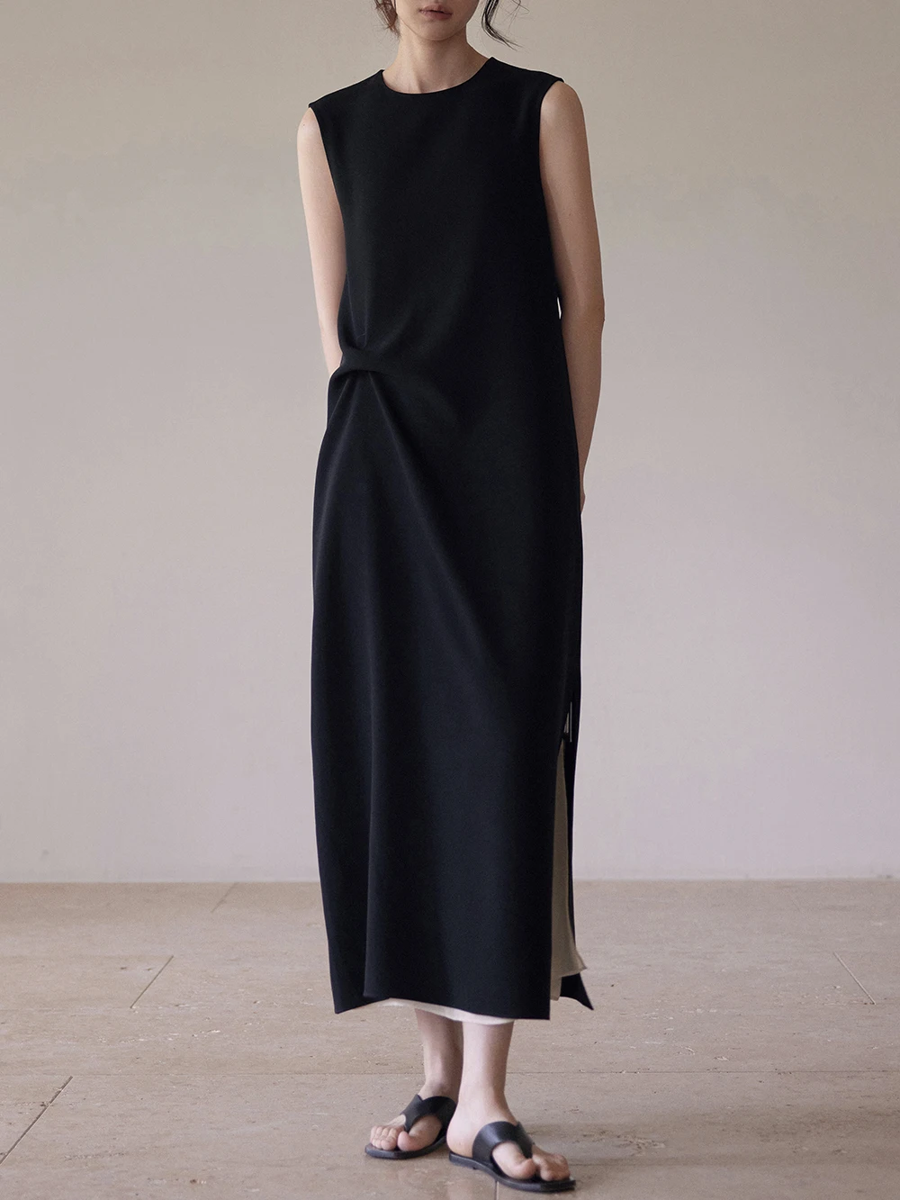 

Arttowear Classic Silk Long Dr Svel round Ne Women's Dr Tee-acetate Fiber Soft Spring Summer Faion Ciwalk