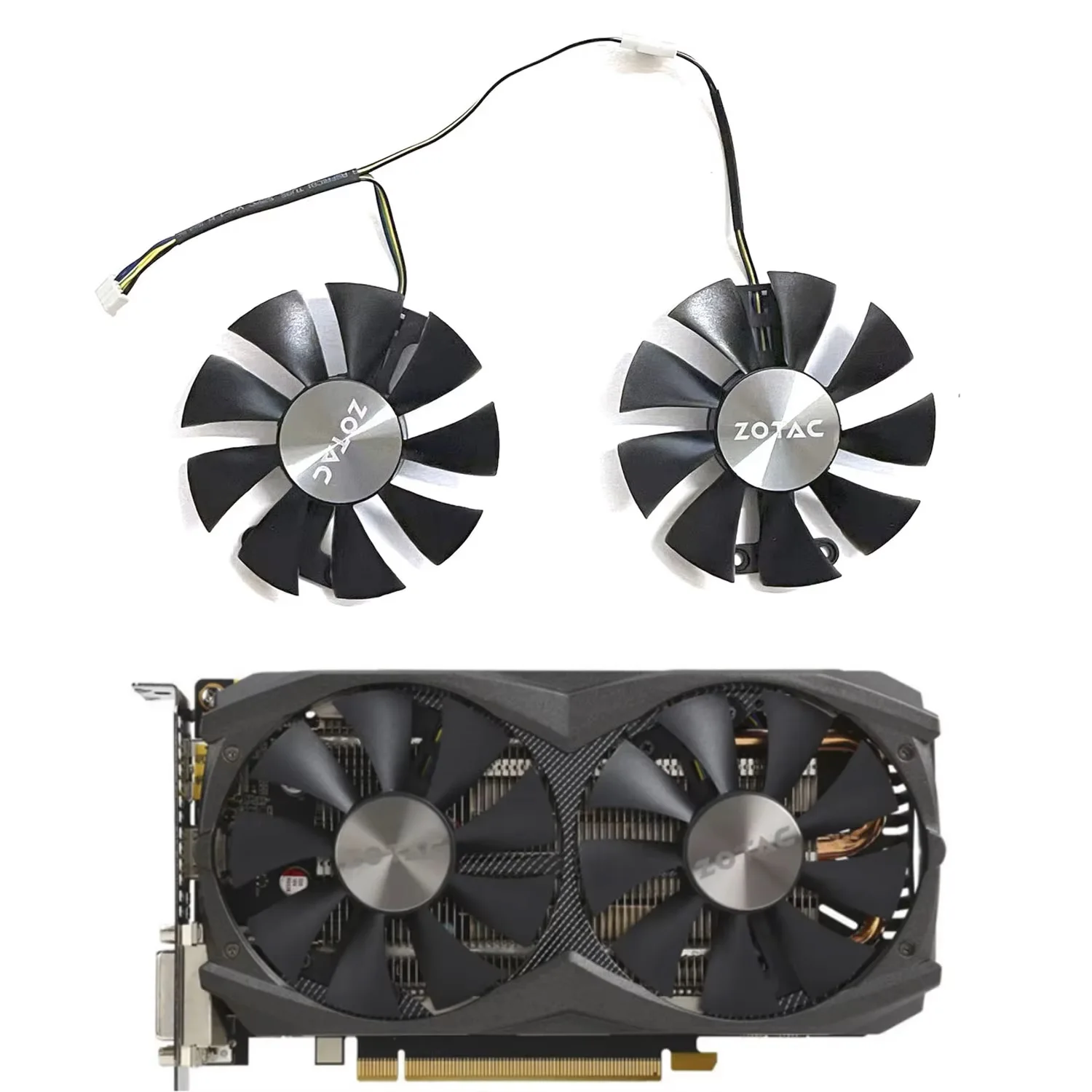 New 0.35A GA91S2H 4Pin GTX 980 GPU Cooling Fan For Zotac Geforce GTX 960 Amp 980Ti GTX950 Amp 2Gb Graphics Card Cooler Fan