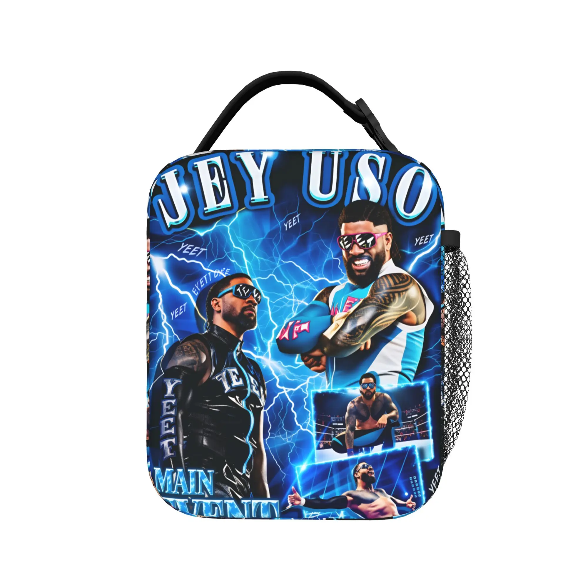 

Сумка для обеда JEY YEET USO Wrestling, уличная сумка-холодильник для пикника, унисекс, на заказ, из оксфордской ткани, портативная, на молнии