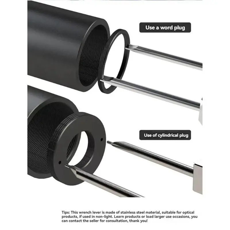 T23C Optical Retaining Ring Universal Wrench Adjustable Lab Remover Disassemble Tool For ZFG-KK 3-73Mm