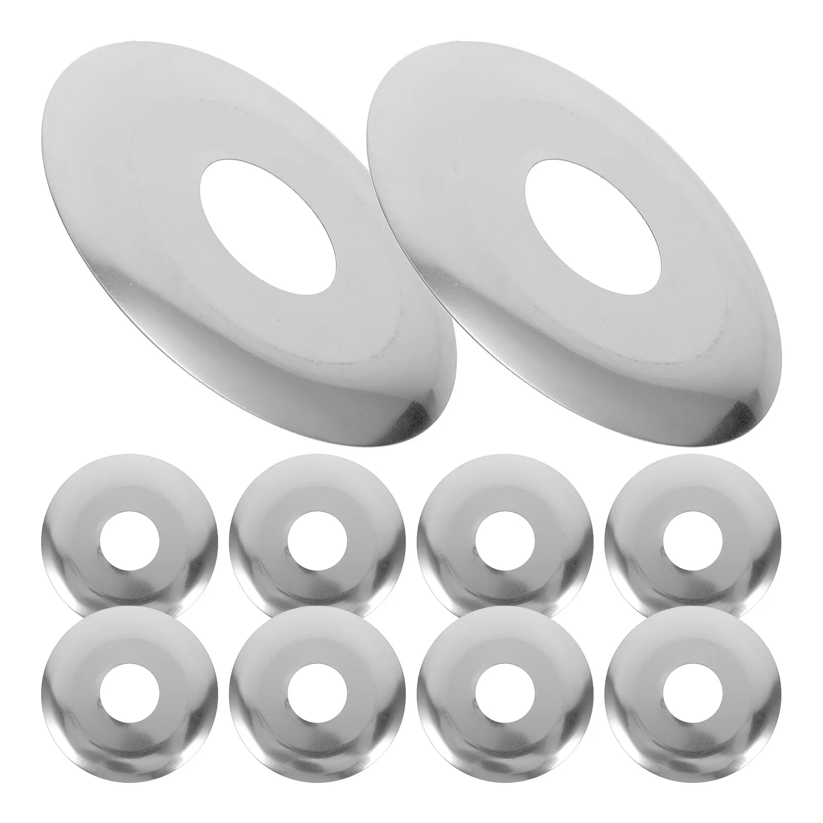 10 قطعة غطاء القرص واحد لوحة ل الرش النار 1/2 بوصة جدار فولاذي مقاوم للصدأ شنت Escutcheon استبدال غطاء الأنابيب #3