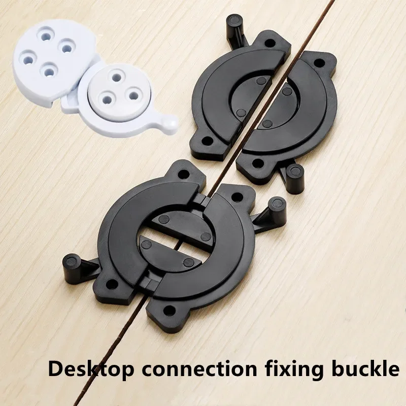 Tabletop Connector Table Buckles Desk Combination Woodworking Fasteners Furniture Connector for Wardrobe Cabinet Folding Shelf