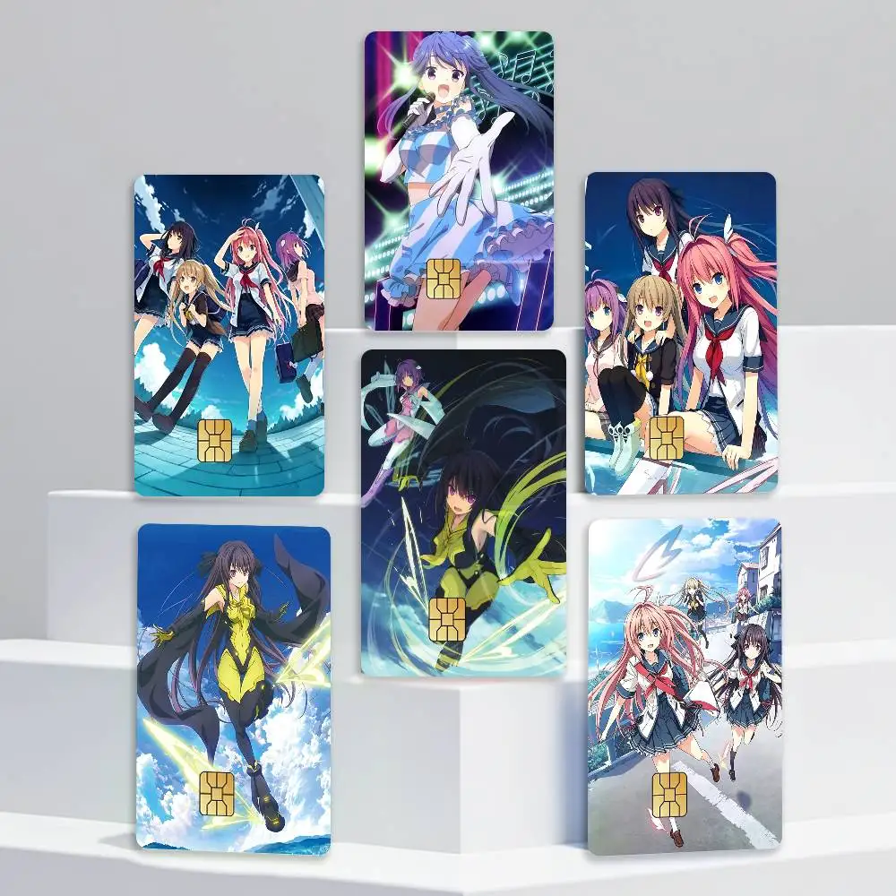 A-Aokana-Four Rhythm Across the Blue Card Stickers for Bank Access Protective Waterproof Film Cover Sticker Gift