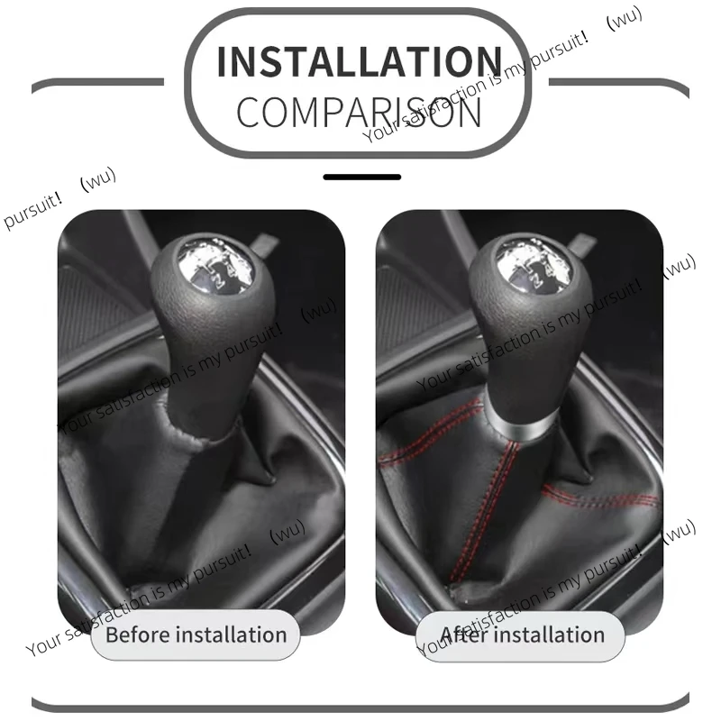 Multiple Styles 16mm Universal PU Leather Car Gear Shift Collars Auto Manual Stick Shifter Knob Boot Cover Gaiter Accessories