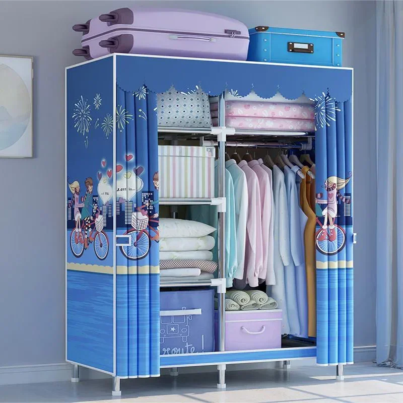 

Portable Partitions Wardrobe Organizer Storage Clothes Bedroom Closet Cabinet Simple Display Watches Trendy Furniture