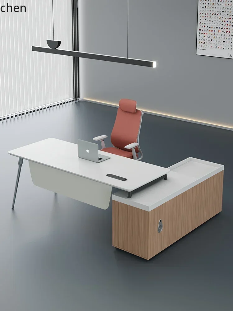 DSAE0-level supervisor desk manager desk and chair combination simple light luxury single office furniture large desk