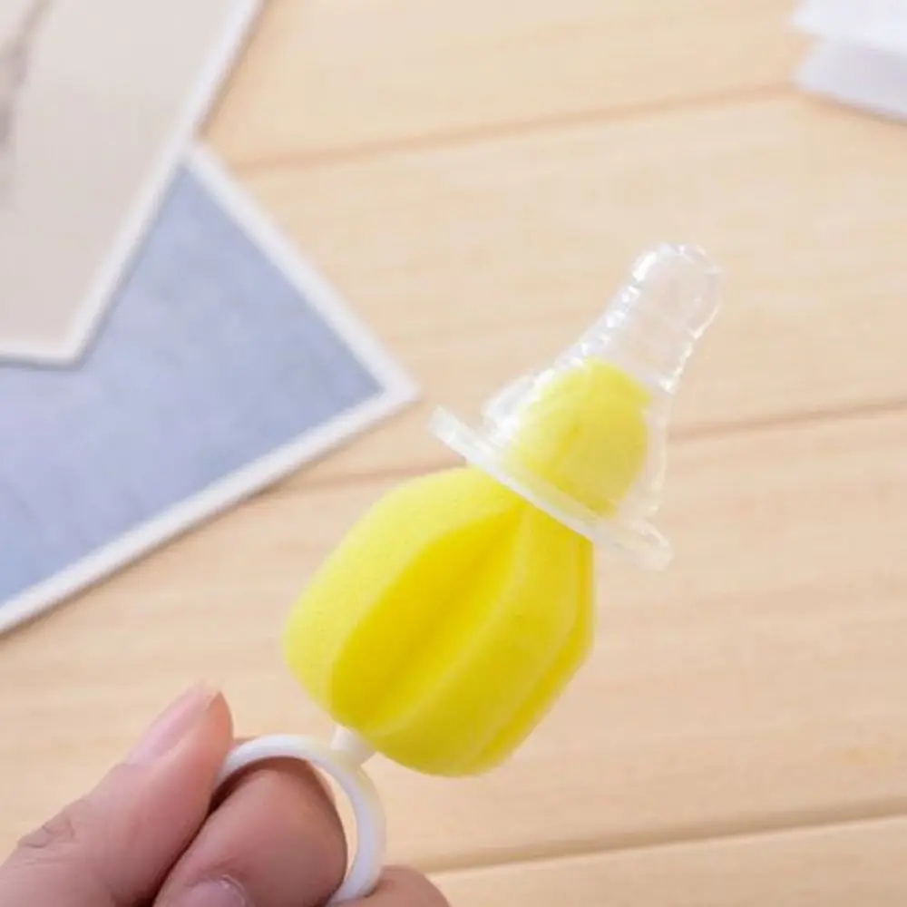 Milk Container Feeding Bottle Kit 360 Degree Rotating No Dead Angle Sponge Brush Cleaning Brush Pacifier Brush Teat Cleaner