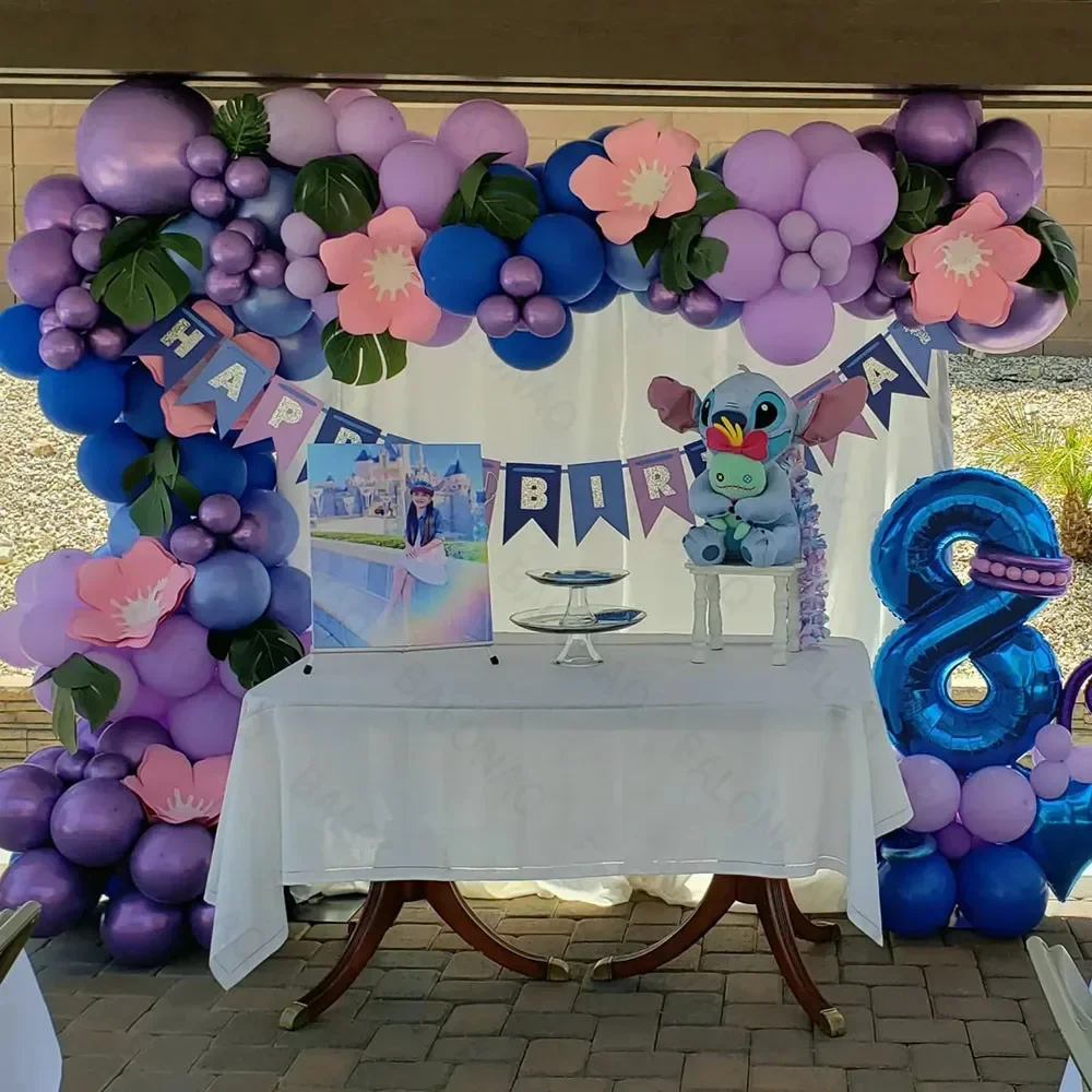 

99PCS Lilo and Stitch Latex Balloon Set Air Globos Boy Girl's Birthday Party Baby Shower Party Decorations Kid Toys