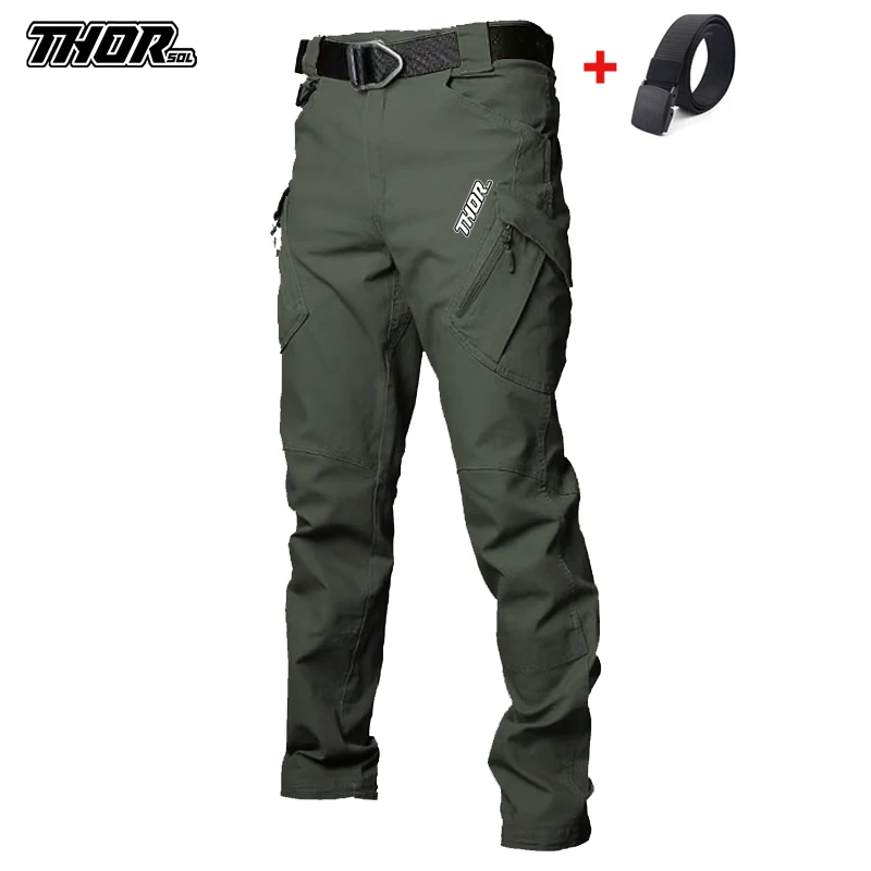 Męskie długie spodnie rowerowe THORSOL spodnie do rowerów górskich Culottes motocyklowe spodnie rowerowe Pantalones De Bicicletas Mtb