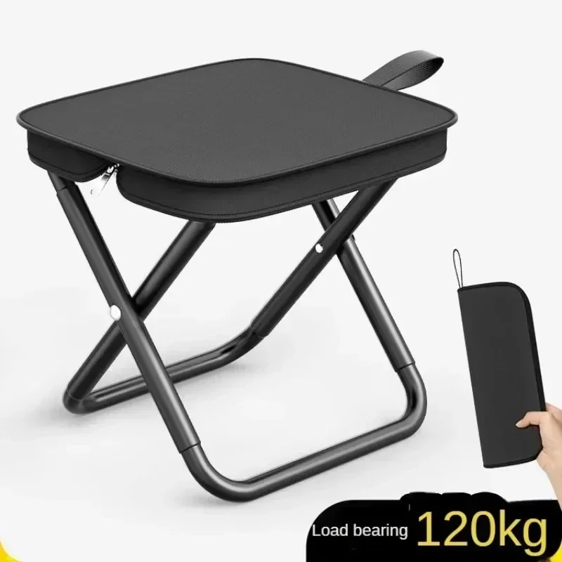 Outdoor camping folding chair convenient multifunctional stool ultralight fishing stool travel stool fishing small matzah bench