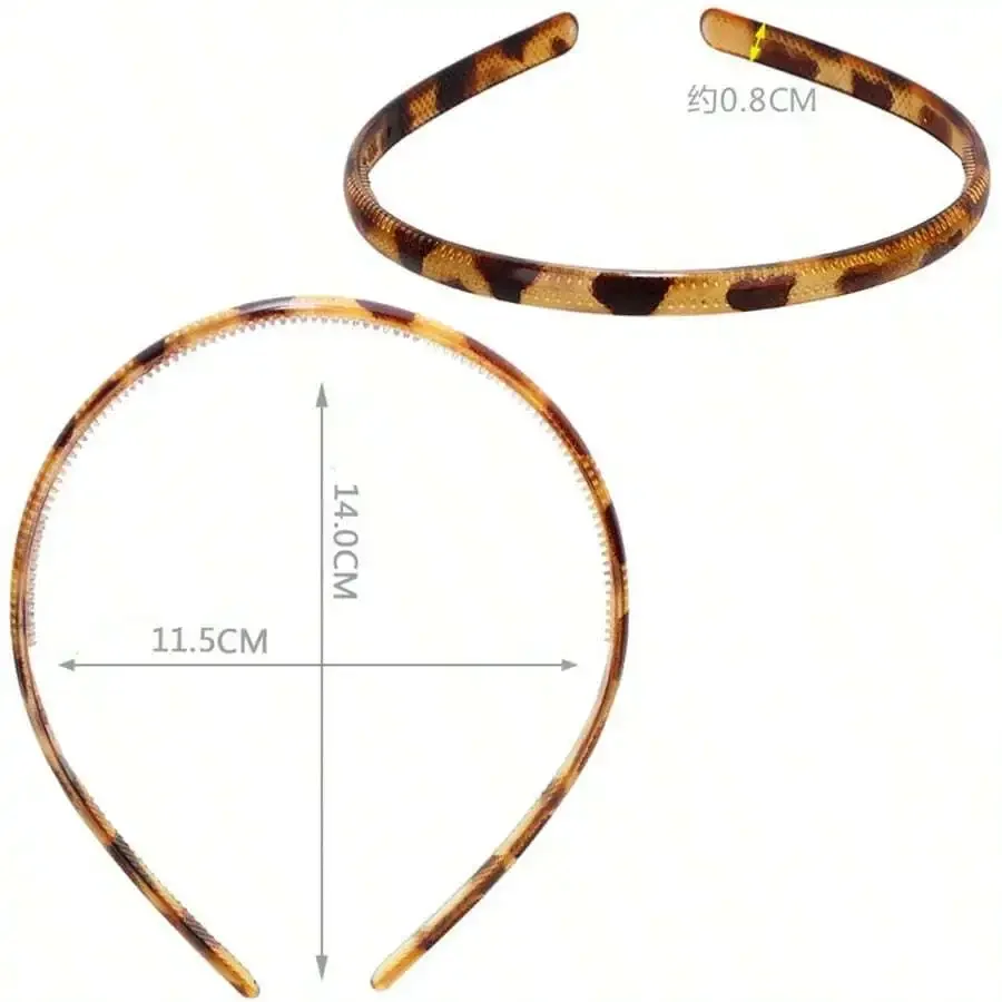 

Пластиковая повязка на голову для женщин и мужчин, дизайн под черепаховый панцирь и зубья акулы, аксессуар для укладки волос