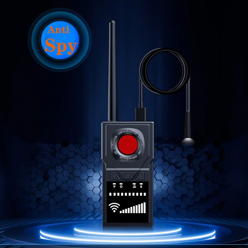 Rechargeable Lithium Battery Anti Spy Detector Laser RF Signal Tracker Hidden Camera Detection Hotel gadgets Tracker Detector