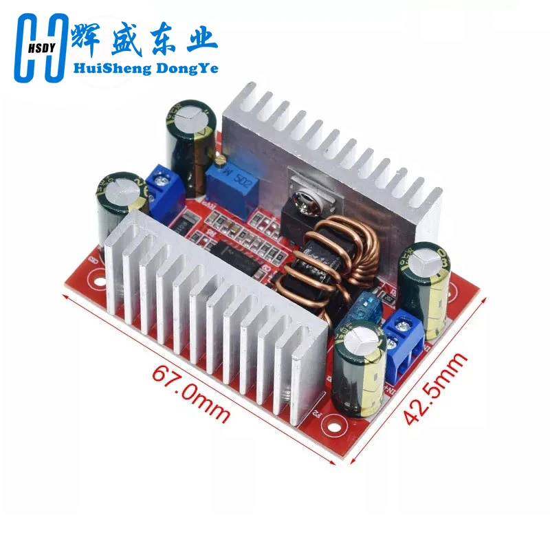 DC 400W 15A Step-up Boost Converter Constant Current Power Supply LED Driver 8.5-50V to 10-60V Voltage Charger Step Up Module