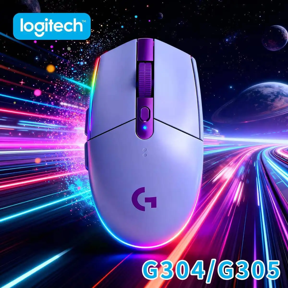 

Logitech G304 Gaming Mouse Wireless, 12000 DPI HERO Sensor, 6 Programmable Buttons, 250h Long Battery Life