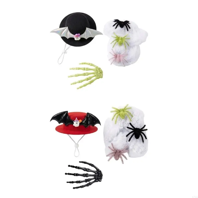 Halloween Porch Geese Outfits Halloween Sign Geese Costume Set Sports Geese Clothes Hat for Outdoor Garden 87HA