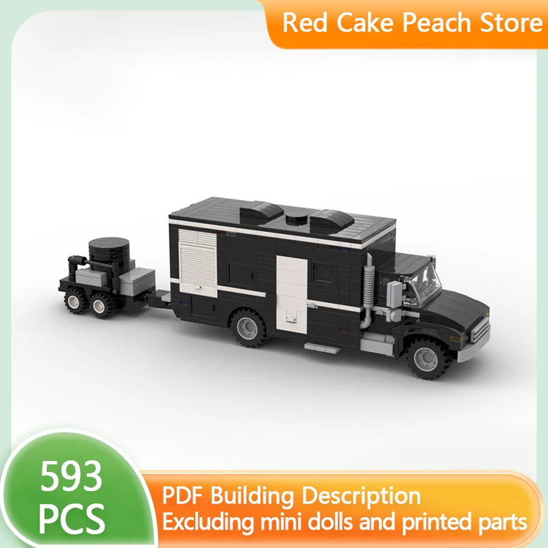 

City Car Model MOC Building Bricks Dismantling Vehicle And Trailer Modular Technology Gifts Holiday Assemble Children Toys Suit