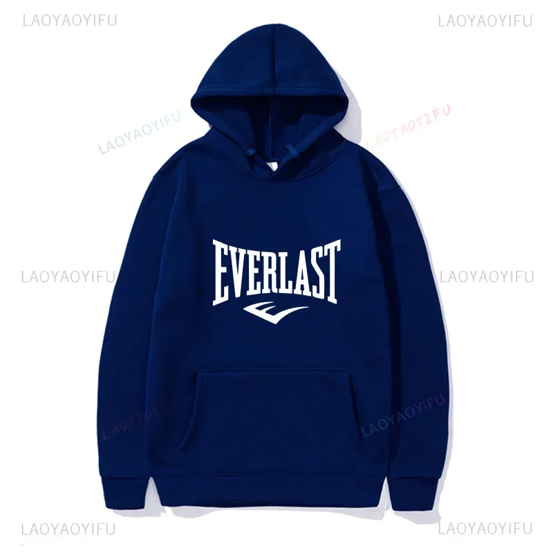 EVERLAST Men\'s Hoodies Fashion Long Sleeve Printing Sweatshirt New Autumn Winter Harajuku Pullover Sports Man\'s Hooded Sweatshi