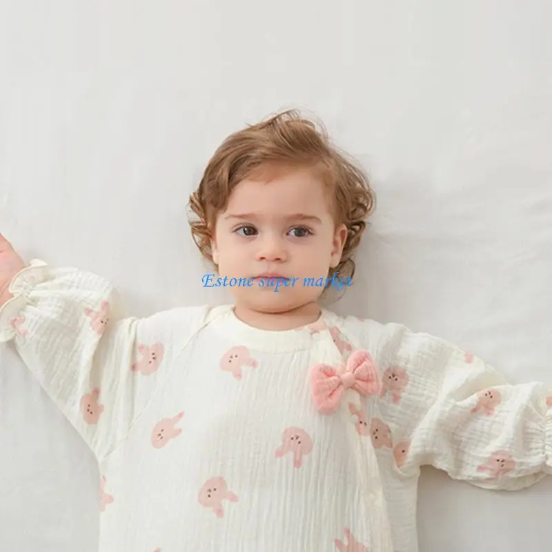 090B Pagliaccetto estivo per bambini Tutina per bambini Tutina pigiama per neonato Regalo per abbigliamento per bambini