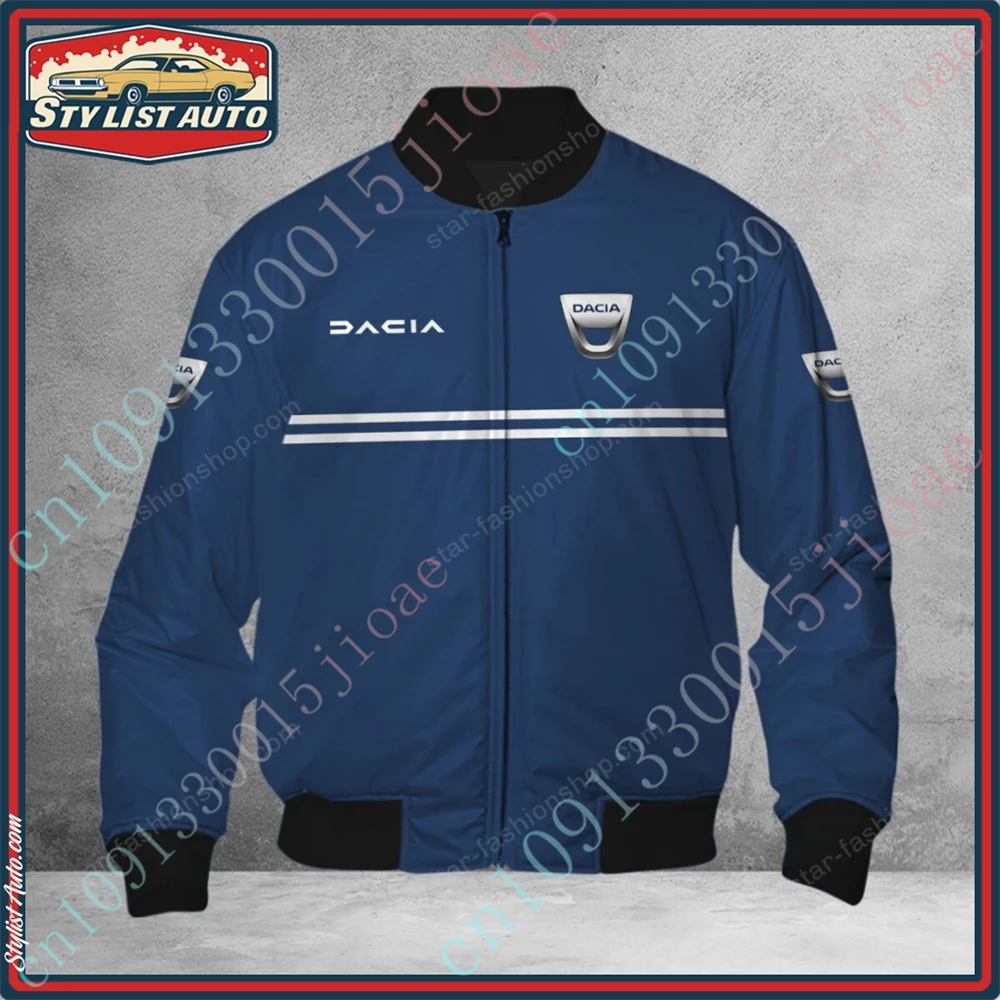 Dacia Windbreaker Harajuku Parkas Bomber Jacket Techwear Baseball Uniform Thick Coat Jackets For Men's Clothing Custom Logo