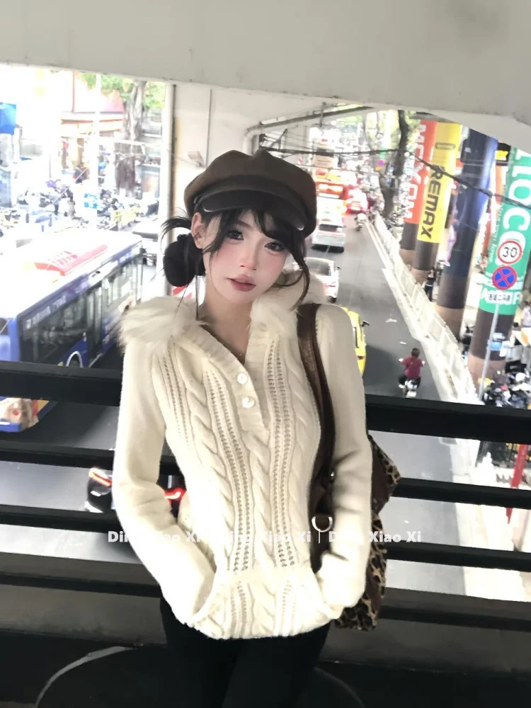 

Sweaters Jumpers Pullovers Womens Winter Clothes Jersey Quarter Zip Training Sporty Workout Gym Performance Fur Collar