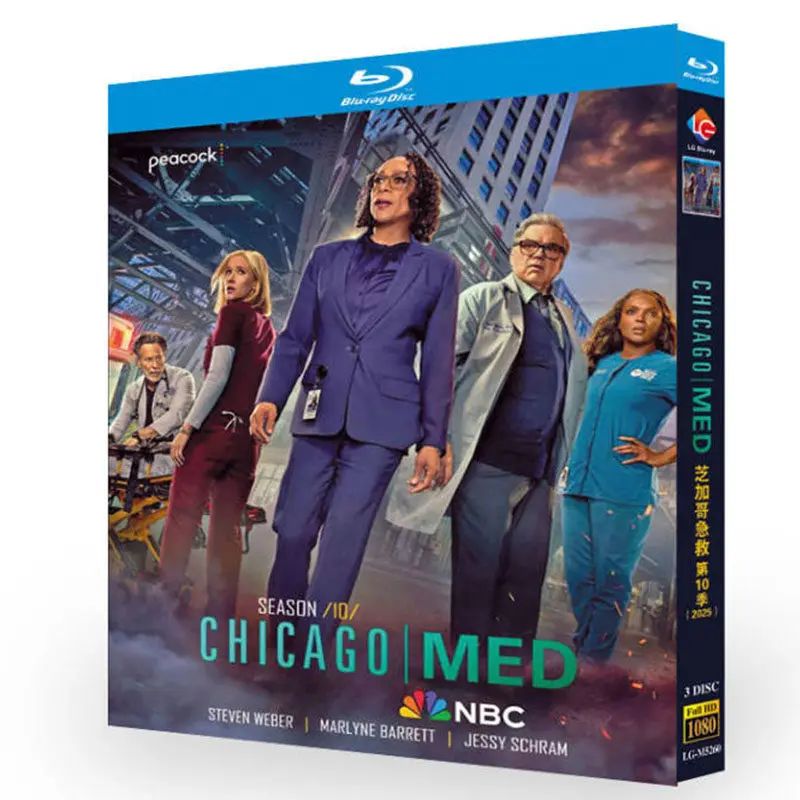 

BD Blu-ray High Definition TV Series Chicago Med Season 10 3-Disc Box Set