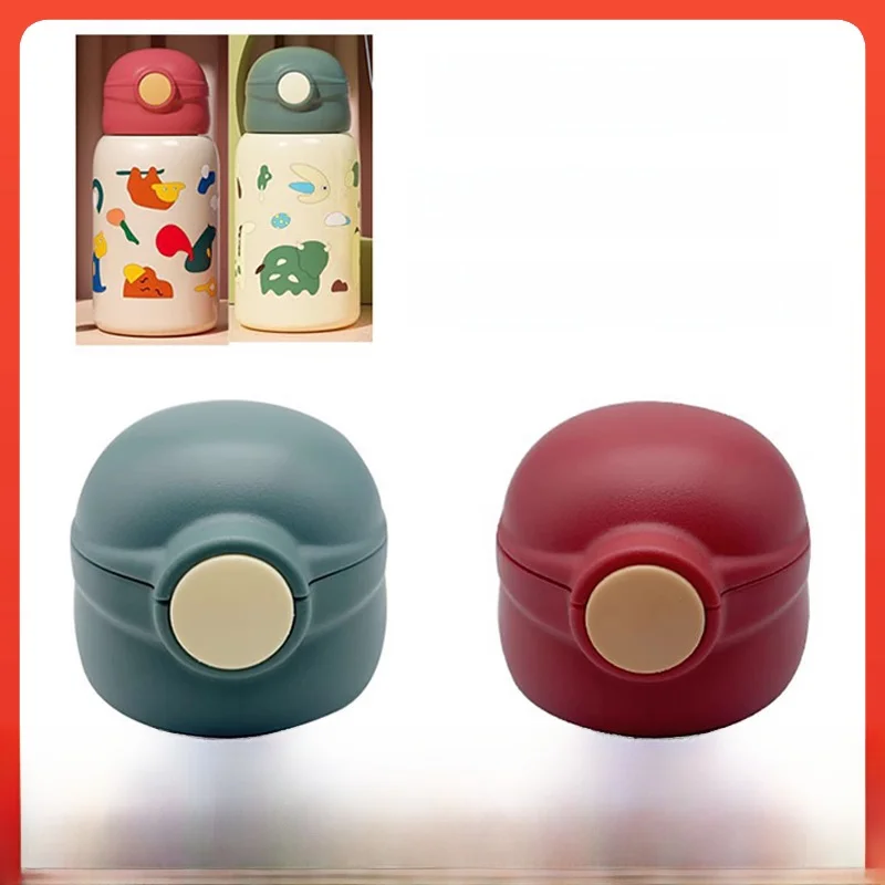 

Stainless Steel Straw Insulated Water Bottle Cap for Children Fun Design 316 Stainless Steel Cup Lid Straw Accessories