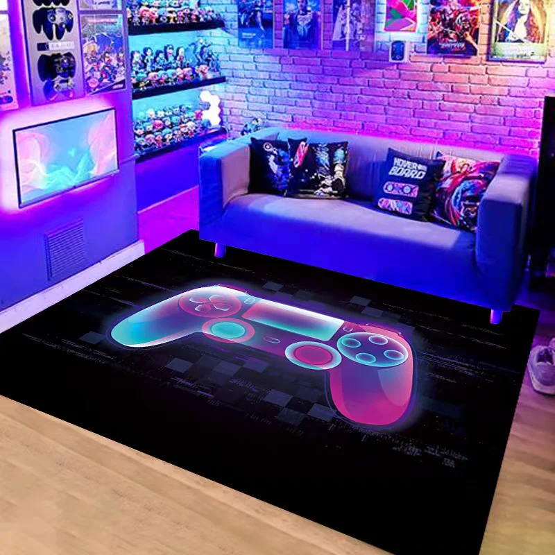 سجادة ألعاب لغرفة الأولاد مع سجادة تصميم وحدة التحكم لغرفة الألعاب وغرفة النوم وديكور الماكينة وبساط الغسيل