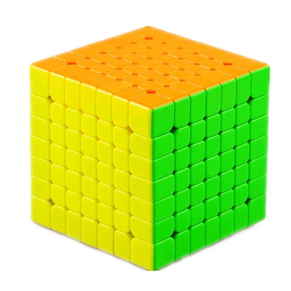 7x7 مكعب Yongjun Yufu V2M 7x7x7 المكعب السحري المغناطيسي بدون ملصقات المهنية لغز سرعة YJ 7x7 لعبة تعليمية هدية