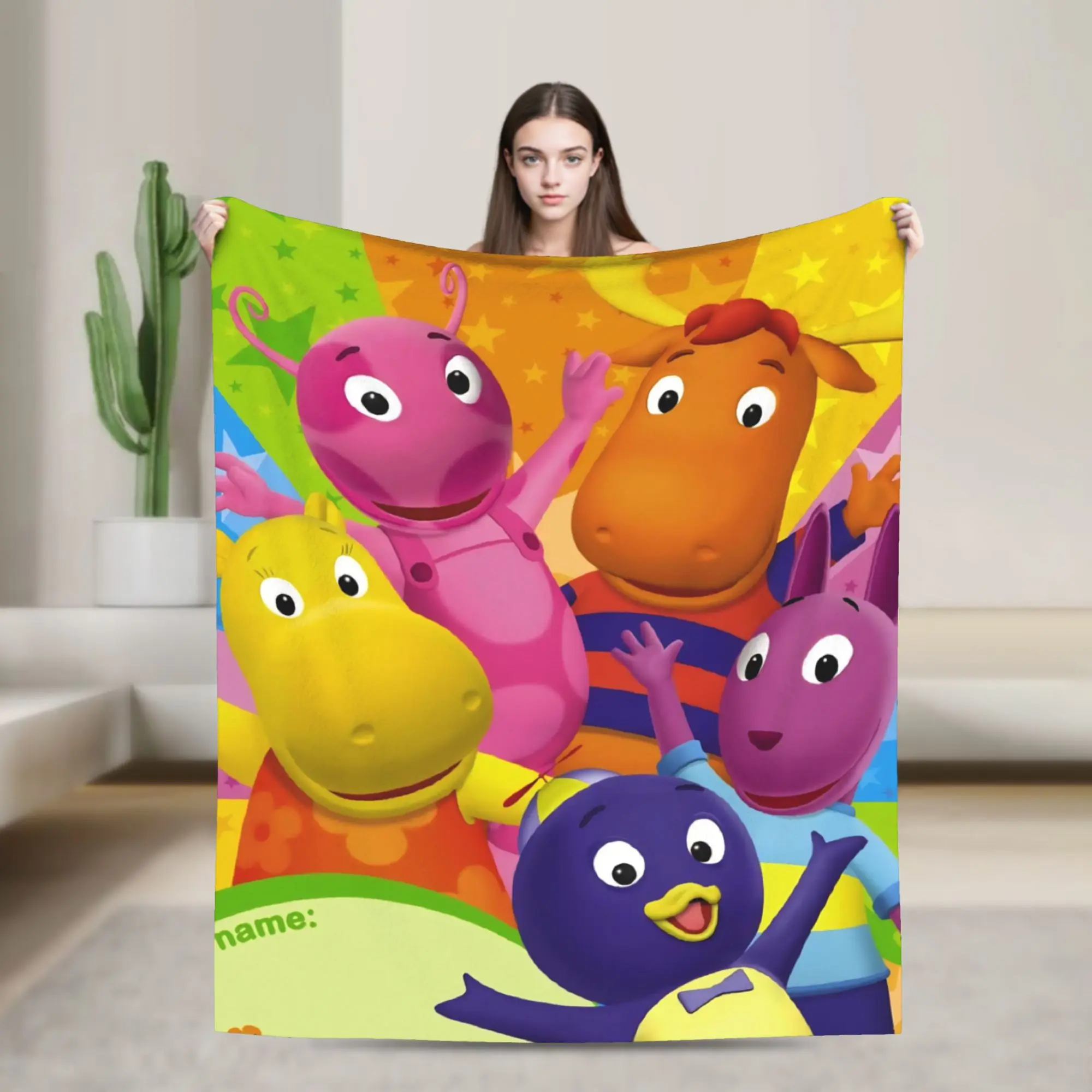 The B-Backyardigans Cartoon Merch Blanket Warm Cozy Fluffy  Throw Blankets for Couch 50x60 Inches Multi-size Bedding Throws