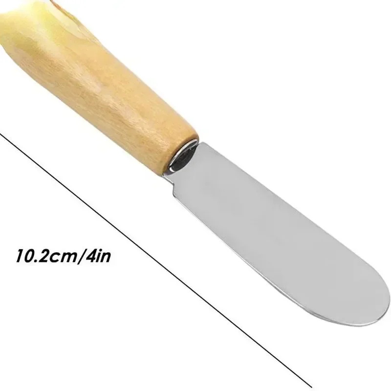 Мини-лопатка из нержавеющей стали с пластиковой ручкой, скребок, ножи для завтрака, сэндвича, сырорезка, разбрасыватель, нож для масла, кухонные инструменты