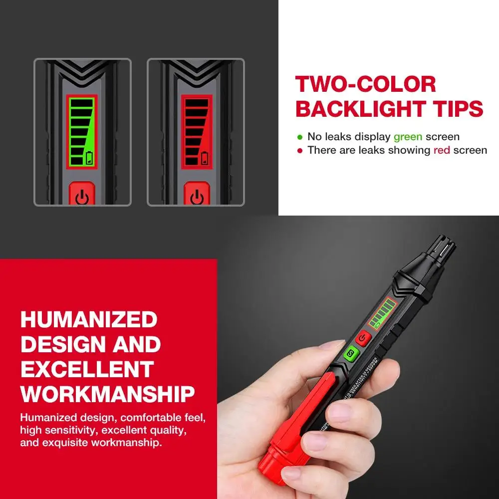 HABOTEST HT59 HT60 HT61 Gasleckdetektor, Detektor für brennbare Gase, Ton- und Bildschirmalarm, Mini-Gasdetektor für natürliches Methan – Detail 16