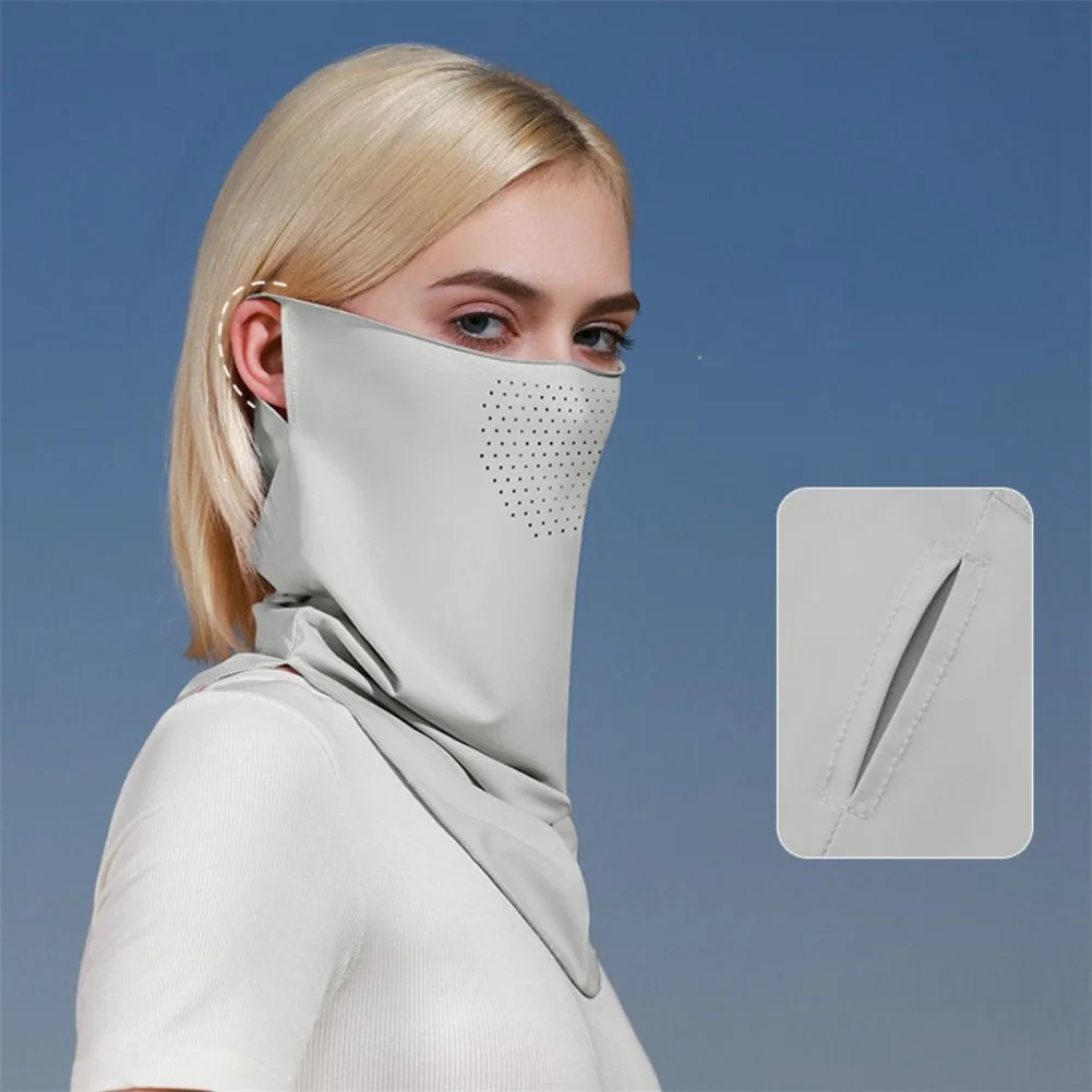 Bandanas Face Mask Neck Gaiter Summer Outdoor Sun Protection Breathable Ventilated Face Neck Cover Bandanas For Cycling