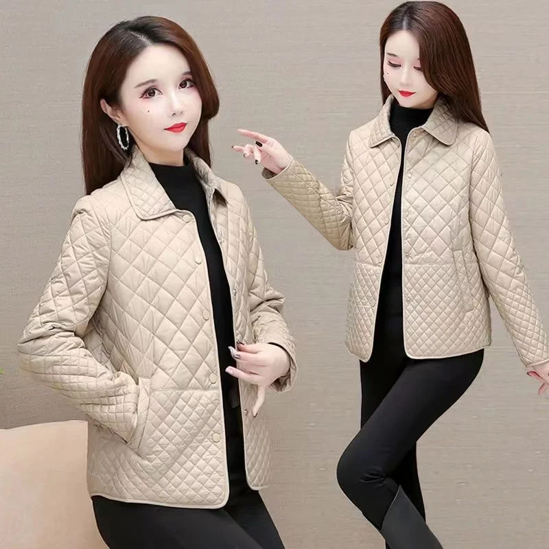 2023 NEW Autumn Winter Coat Fashion Women\'s Lightweight Down Cotton Keep Warm Jacket Female Korean Casual Outerwear Tops