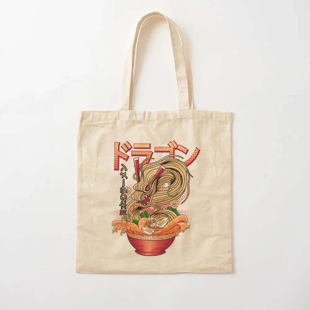 

Japanese Dragon Ramen Tote Bag Canvas bag large size bags cute tote bag