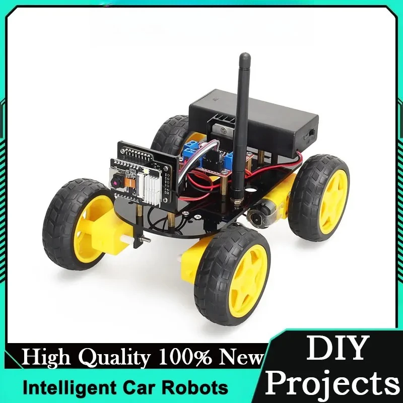ESP32 CAM DIY Smart Car Robot Kit With Camera For Arduino STEM Education Programming Learning WiFi Remote Control RC Chassis