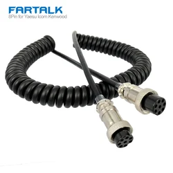Câble d'Extension de Microphone à 8 Broches, Accessoires de Talkie Femelle à Femelle, pour Radio YAESU ICOM KENWOOD CB HAM