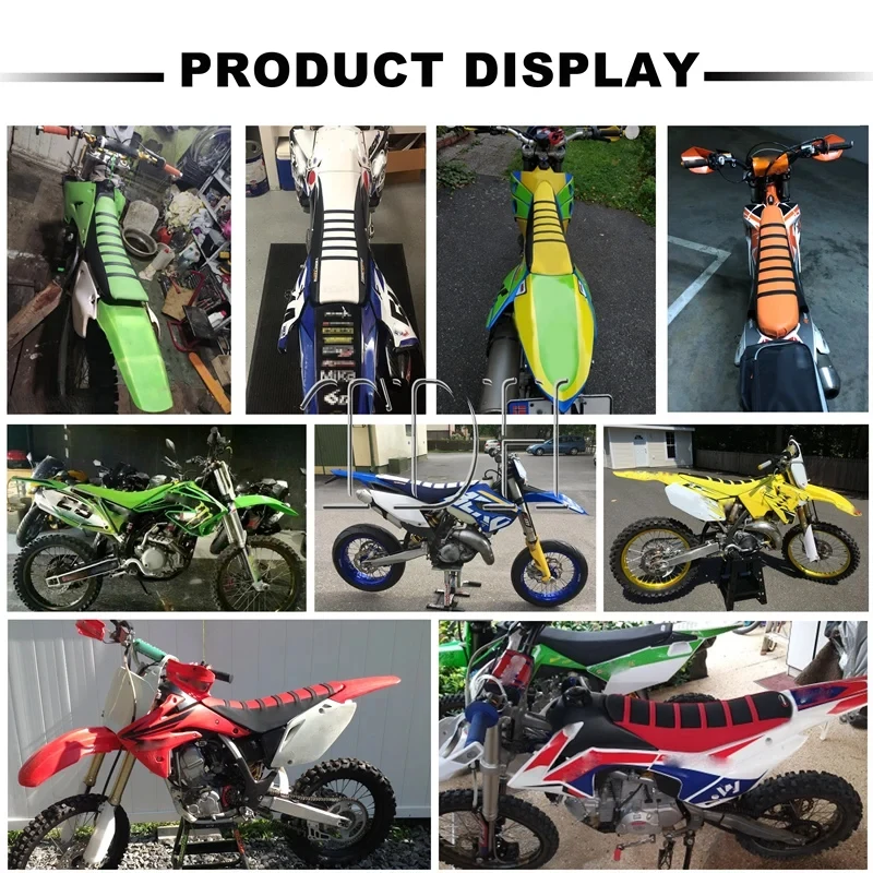 Yellow Gripper Soft Seat Cover for Suzuki DR650 DR-Z400 RM-Z RM DR DR-Z RMZ 125 250 450 650 Yamaha Honda Seat Cushion Pad Shield