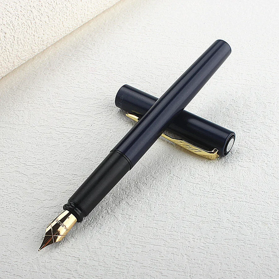 

Перьевая ручка коллекции XL 58, матовая черная/синяя/золотая, с тонким наконечником, подарочная ручка и коробка для офиса и бизнеса